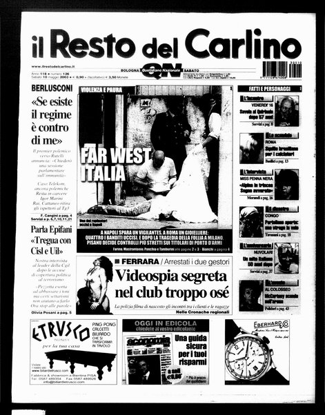 Il Resto del Carlino : giornale dell'Emilia